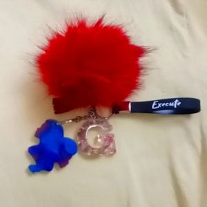 Resin Zodiac Keychain ( Gemini ) Accessories, Keychains, Birthday Gift